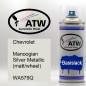 Preview: Chevrolet, Manoogian Silver Metallic (matt/wheel), WA579Q: 400ml Sprühdose, von ATW Autoteile West.
